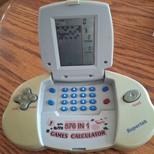 Working! Vintage - Retro Handheld Multi-Game Console System And Calculator